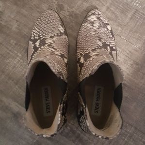 Steve Madden Snakeskin Booties